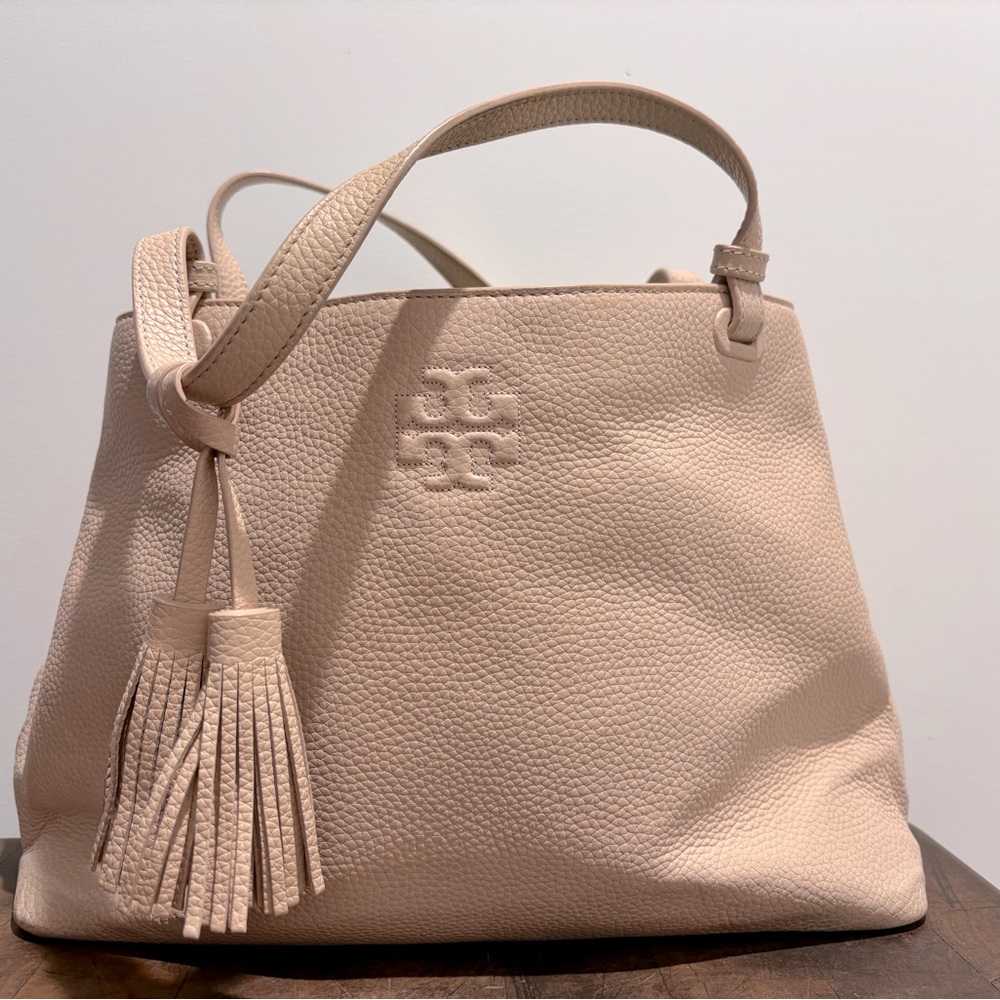 Tory Burch Pink Mcgraw Satchel Bag